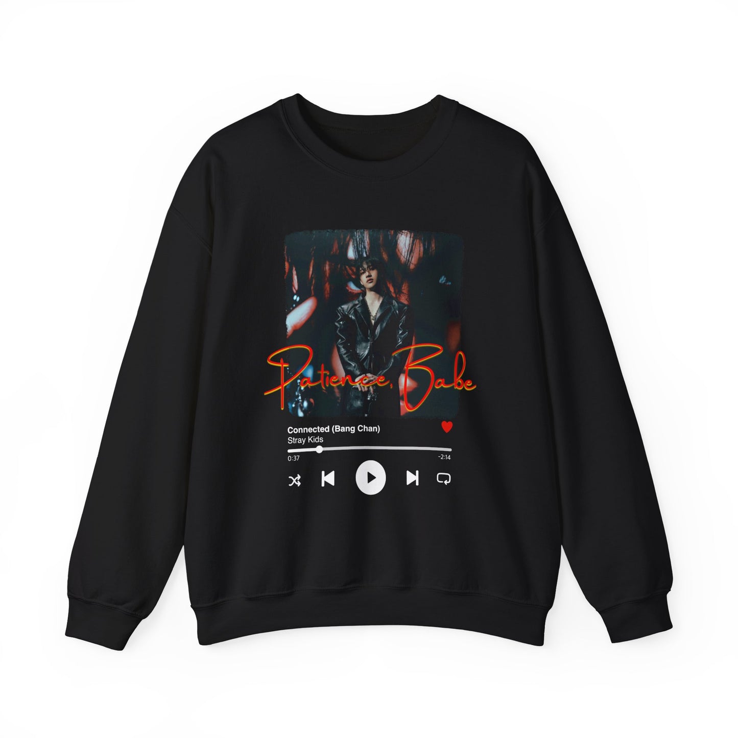 Stray Kids: Bang Chan-connected, patience babe, Crewneck Sweatshirt