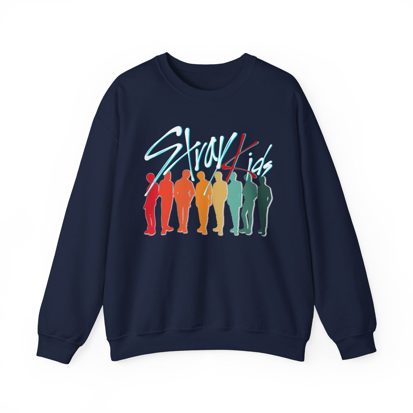 Stray Kids retro sunset silhouette unisex crewneck sweatshirt