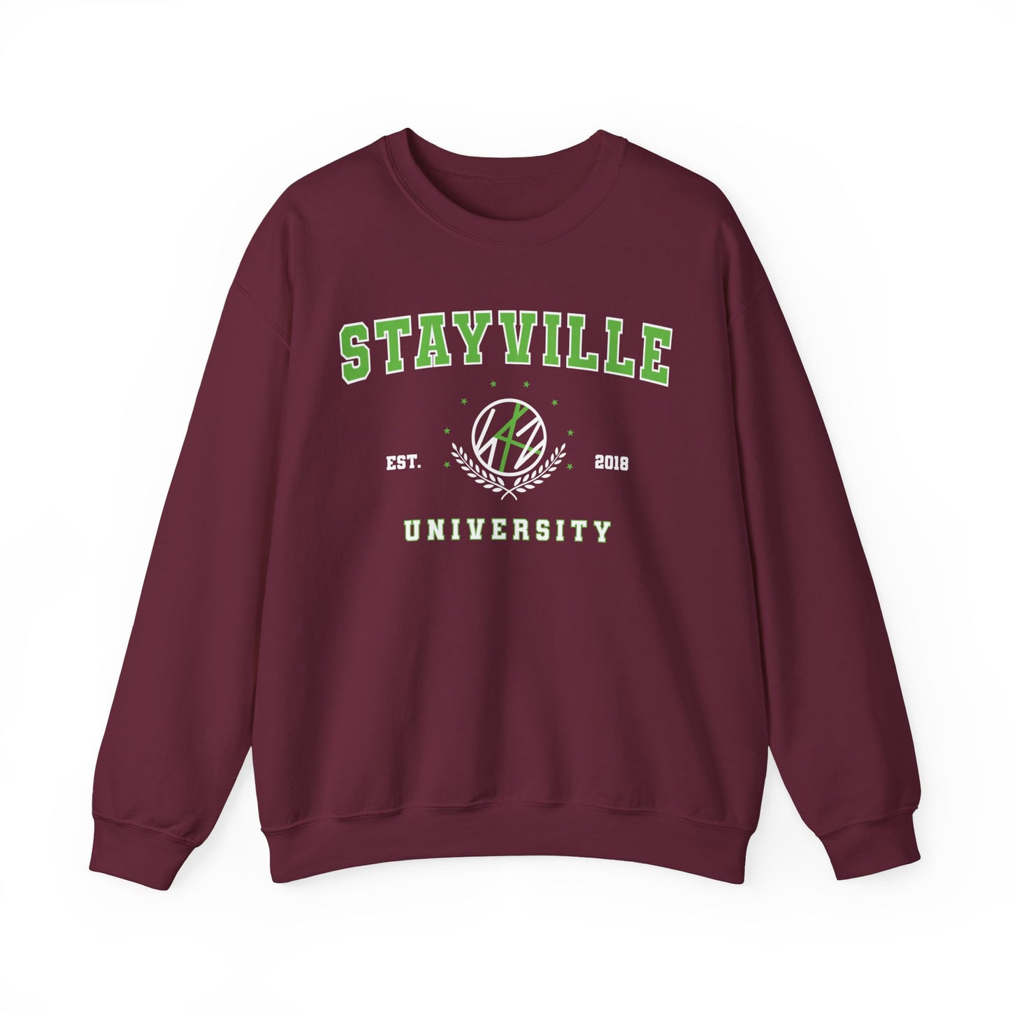 Stray kids: Stayville University green style Unisex Crewneck Sweatshirt