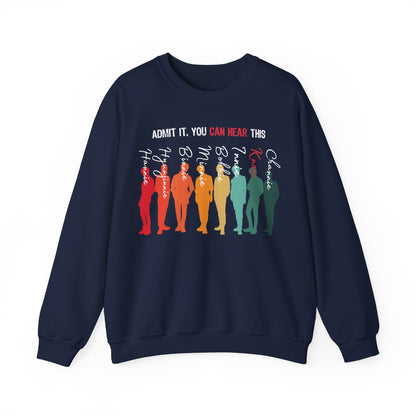 Stray Kids ot8 funny meme style 1 Crewneck Sweatshirt