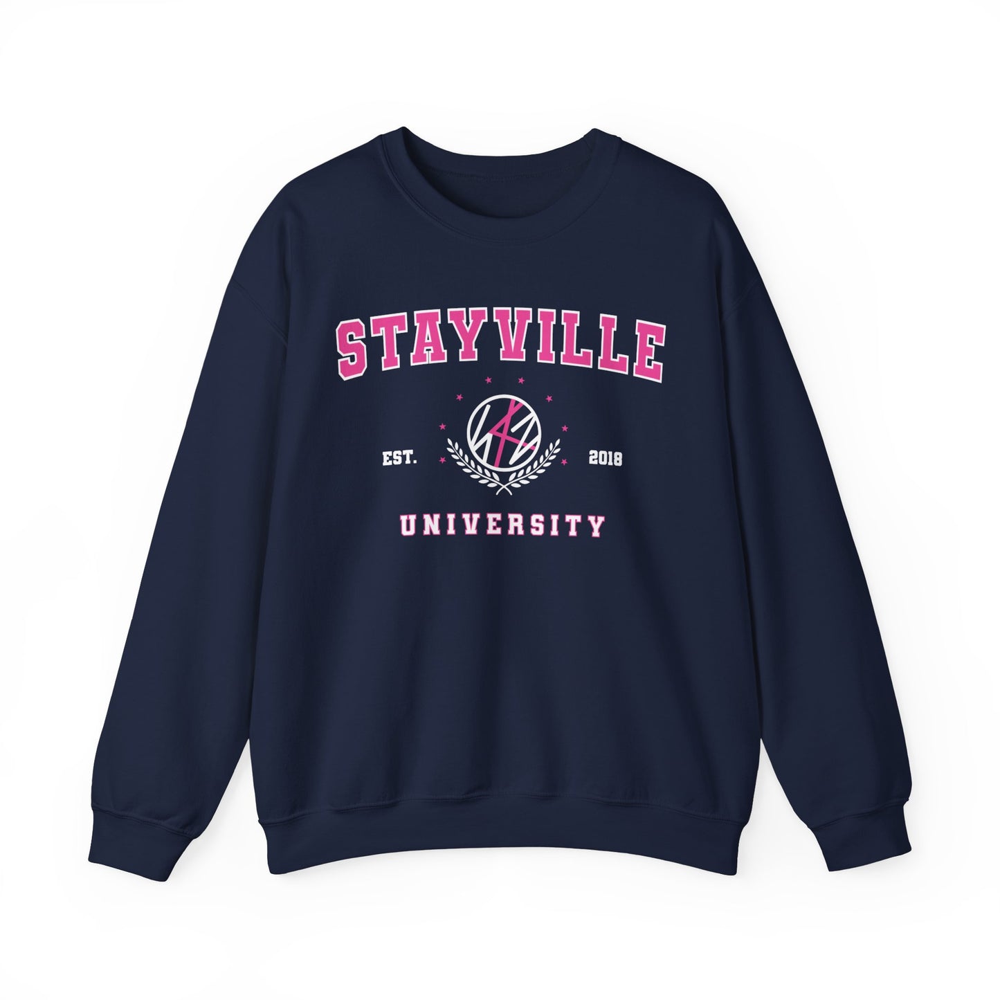 Stray Kids: Stayville University pink style Unisex Crewneck Sweatshirt