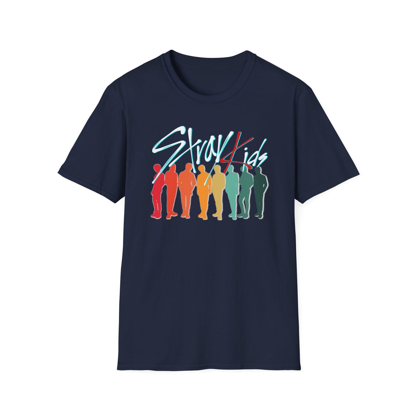 Stray Kids retro sunset Silhouette unisex Tshirt