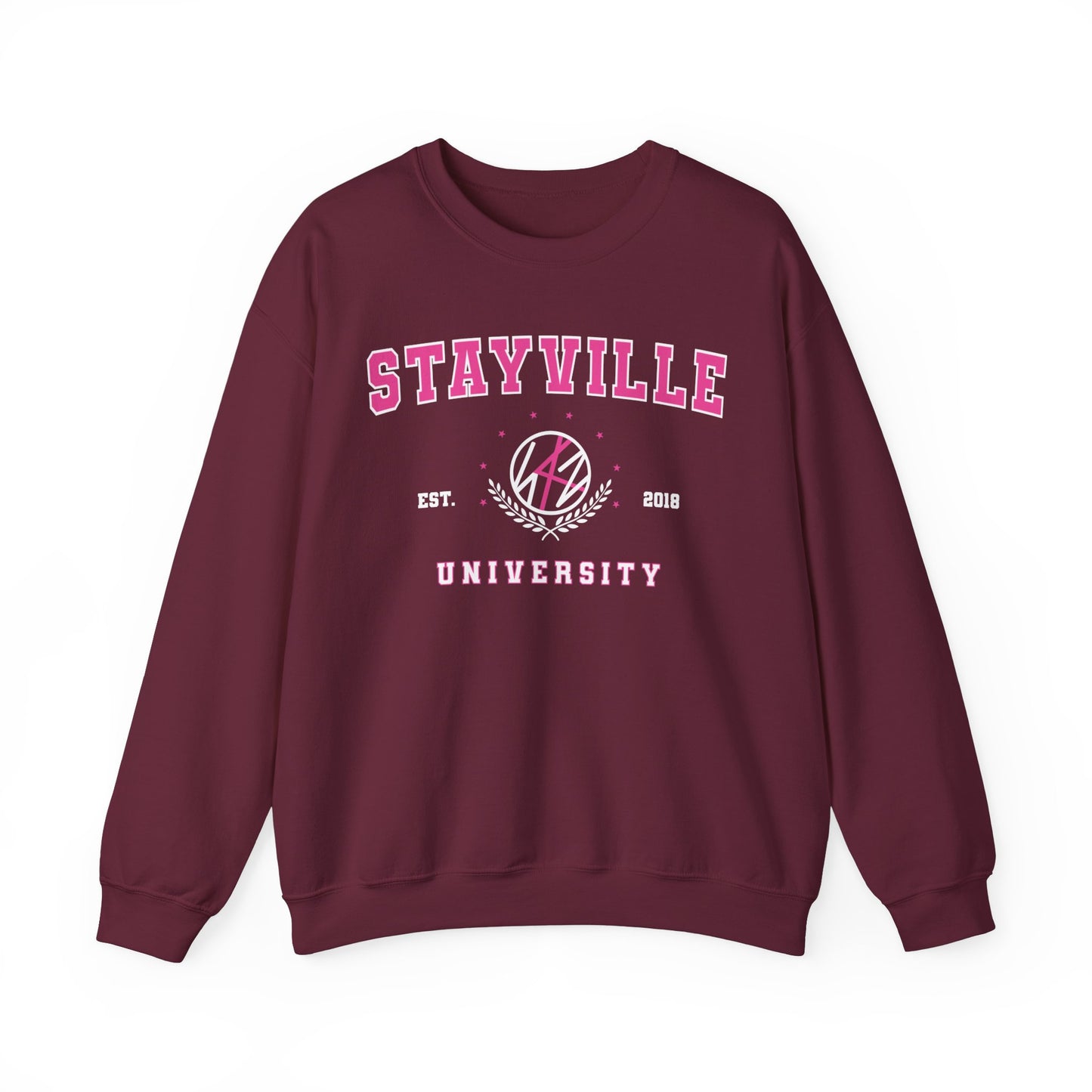 Stray Kids: Stayville University pink style Unisex Crewneck Sweatshirt