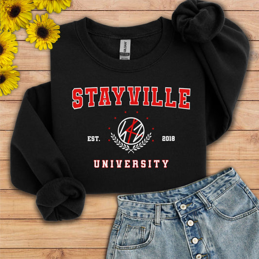 Stray Kids: Stayville University red style Unisex Crewneck Sweatshirt