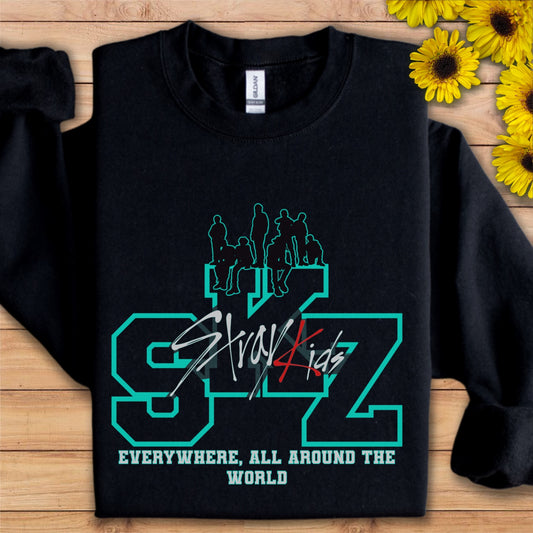 Stray Kids everywhere all around the world Unisex Crewneck Sweatshirt